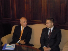 28 August 2012 National Assembly Speaker MA Nebojsa Stefanovic and UNDP Coordinator in Serbia William Infante